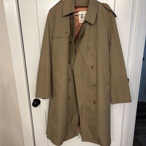 Misty Harbor Men's Double Breasted Trench Coat Beige (womens oversized)